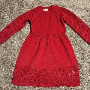 Cat and Jack Red Sweater Dress. Extra small 4/5.